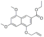 6,8-Dimethoxy-4-(2-propen-1-yloxy)-2-naphthalenecarboxylic acid ethyl ester Structure,477849-65-3Structure