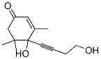 (9ci)-4-羟基-4-(4-羟基-1-丁炔基)-3,5,5-三甲基-2-环己烯-1-酮结构式_477904-46-4结构式