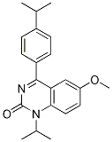 1-异丙基-4-(4-异丙基苯基)-6-甲氧基喹唑啉-2(1H)-酮结构式_478963-62-1结构式