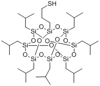 PSS-(3-Mercapto)propyl-Heptaisobutyl substituted Structure,480438-85-5Structure