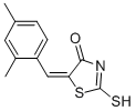 (5E)-5-(2,4-Dimethylbenzylidene)-2-mercapto-1,3-thiazol-4(5H)-one Structure,4818-22-8Structure