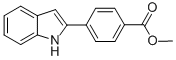 Methyl 4-(indol-2-yl)benzoate Structure,485321-10-6Structure