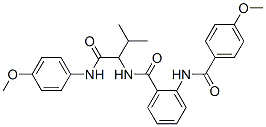 Benzamide, 2-[(4-methoxybenzoyl)amino]-n-[1-[[(4-methoxyphenyl)amino]carbonyl]-2-methylpropyl]-(9ci) Structure,485810-14-8Structure