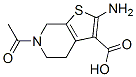 Thieno[2,3-c]pyridine-3-carboxylic acid, 6-acetyl-2-amino-4,5,6,7-tetrahydro- (9ci) Structure,487413-70-7Structure