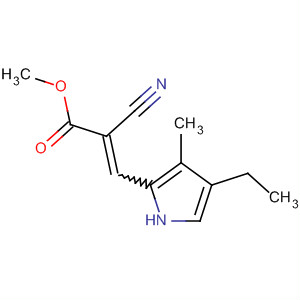 (9ci)-2-氰基-3-(4-乙基-3-甲基-1H-吡咯-2-基)-2-丙酸甲酯结构式_488091-94-7结构式