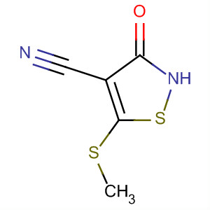 2,3-Dihydro-5-(methylthio)-3-oxo-4-isothiazolecarbonitrile Structure,4886-02-6Structure