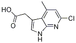 1H-pyrrolo[2,3-b]pyridine-3-acetic acid, 6-chloro-4-methyl- Structure,4894-39-7Structure