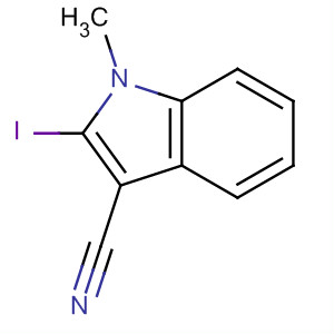 2-Iodo-1-methyl-1h-indole-3-carbonitrile Structure,490039-77-5Structure