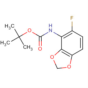 (5-氟-1,3-苯并二氧杂环戊烯l-4-基)氨基甲酸叔丁酯结构式_492444-09-4结构式