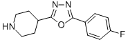 4-(5-(4-Fluorophenyl)-1,3,4-oxadiazol-2-yl)piperidine Structure,493024-40-1Structure