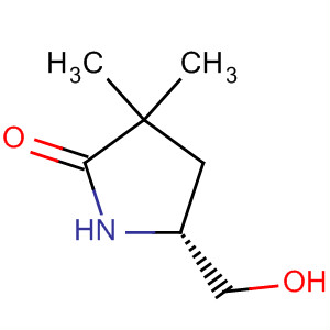 (R)-5-(羟基甲基)-3,3-二甲基吡咯烷-2-酮结构式_493035-98-6结构式