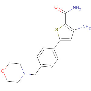 3-氨基-5-[4-(吗啉-4-甲基)苯基]噻吩-2-羧酰胺结构式_494772-87-1结构式