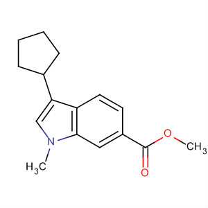 Methyl 3-cyclopentyl-1-methyl-1h-indole-6-carboxylate Structure,494799-38-1Structure