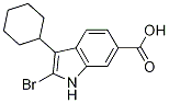 2-Bromo-3-cyclohexyl-1h-indole-6-carboxylicacid Structure,494799-76-7Structure