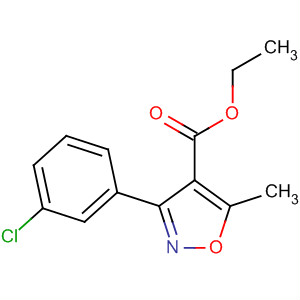 (9ci)-3-(3-氯苯基)-5-甲基-4-异噁唑羧酸乙酯结构式_495417-28-2结构式