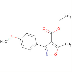 Ethyl 3-(4-methoxyphenyl)-5-methylisoxazole-4-carboxylate Structure,495417-31-7Structure