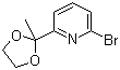 2-Bromo-6-(2-methyl-1,3-dioxolan-2-yl)pyridine Structure,49669-14-9Structure