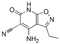 (9ci)-4-氨基-3-乙基-6,7-二氢-6-氧代-异噁唑并[5,4-b]吡啶-5-甲腈结构式_496875-49-1结构式