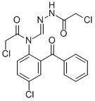 5-氯-2-((n-氯乙酰基-n-氯乙酰基肼甲基)氨基)苯甲酮结构式_49691-65-8结构式