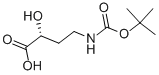 (R)-4-N-Boc-氨基-2-羟基丁酸结构式_496918-28-6结构式