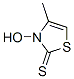 3-Hydroxy-4-methyl-2(3H)-thiazolethione Structure,49762-08-5Structure