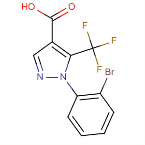 1-(2-Bromophenyl)-5-(trifluoromethyl)-1h-pyrazole-4-carboxylic acid Structure,497833-14-4Structure