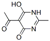 4(1H)-pyrimidinone, 5-acetyl-6-hydroxy-2-methyl-(9ci) Structure,497876-44-5Structure