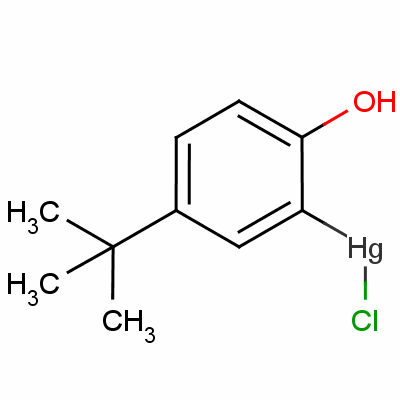 汞氯丁酚结构式_498-73-7结构式