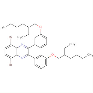 5,8-二溴-2,3-双(3-(2-乙基己氧基)苯基)喹噁啉结构式_498572-73-9结构式