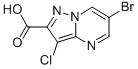 6-Bromo-3-chloropyrazolo[1,5-a]pyrimidine-2-carboxylic acid Structure,499190-16-8Structure