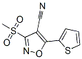 3-(Methylsulfonyl)-5-(2-thienyl)isoxazole-4-carbonitrile Structure,499771-08-3Structure