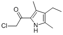 Ethanone,2-chloro-1-(4-ethyl-3,5-dimethyl-1h-pyrrol-2-yl)-(9ci) Structure,500303-00-4Structure