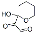 2H-pyran-2-acetaldehyde,tetrahydro-2-hydroxy-alpha-oxo-(9ci) Structure,500574-65-2Structure