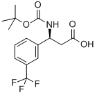 (S)-Boc-3-(三氟甲基)-β-苯丙氨酸结构式_500770-78-5结构式