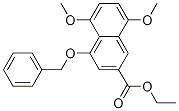 5,8-Dimethoxy-4-(phenylmethoxy)-2-naphthalenecarboxylic acid ethyl ester Structure,500777-04-8Structure