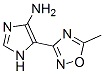 1H-imidazol-4-amine, 5-(5-methyl-1,2,4-oxadiazol-3-yl)- (9ci) Structure,500861-85-8Structure