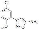 3-(5-Chloro-2-methoxy-phenyl)-isoxazol-5-ylamine Structure,501116-39-8Structure