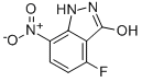 4-Fluoro-3-hydroxy-7-nitro 1h-indazole Structure,501650-69-7Structure