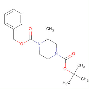 1-苄基4-叔丁基 2-甲基哌嗪-1,4-二羧酸结构式_502649-21-0结构式