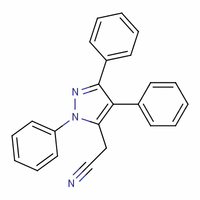 1,3,4-Triphenyl-1h-pyrazole-5-acetonitrile Structure,50270-55-8Structure