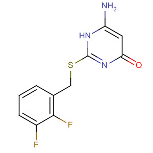 6-氨基-2-[[(2,3-二氟苯基)甲基]硫代]-4-嘧啶醇结构式_503271-69-0结构式