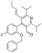 3-Pyridinecarboxaldehyde, 5-(1-buten-1-yl)-4-[4-fluoro-2-(phenylmethoxy)phenyl]-2,6-bis(1-methylethyl)- Structure,503559-81-7Structure