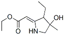 (9ci)-(3-乙基-4-羟基-4-甲基-2-吡咯烷)-乙酸乙酯结构式_503570-37-4结构式