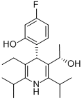 3-Pyridinemethanol, 5-ethyl-4-(4-fluoro-2-hydroxyphenyl)-a-methyl-2,6-bis(1-methylethyl)-, (aS,4S)- Structure,503610-10-4Structure