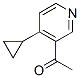 Ethanone,1-(4-cyclopropyl-3-pyridinyl)-(9ci) Structure,503857-00-9Structure