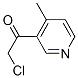 Ethanone,2-chloro-1-(4-methyl-3-pyridinyl)-(9ci) Structure,503857-18-9Structure