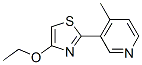 (9ci)-3-(4-乙氧基-2-噻唑)-4-甲基吡啶结构式_504390-20-9结构式