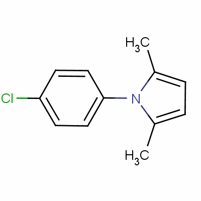 1-(4-氯苯基)-2,5-二甲基吡咯结构式_5044-23-5结构式