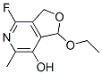 (9ci)-1-乙氧基-4-氟-1,3-二氢-6-甲基-呋喃并[3,4-c]吡啶-7-醇结构式_50441-59-3结构式