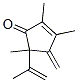 2,3,5-Trimethyl-4-methylene-5-(1-methylvinyl)-2-cyclopenten-1-one Structure,50506-60-0Structure